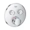 GROHE Grotherm SmartControl látható rész hőfok szab, kerek, 2gomb, króm, SmartBoxhoz