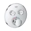 GROHE Grotherm SmartControl látható rész hőfok szab, kerek, 2gomb, króm, SmartBoxhoz