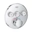 GROHE Grotherm SmartControl termosztatikus csaptelep, 3 fogyasztóhoz, kerek, króm