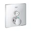 GROHE Grotherm SmartControl látható rész, hőfok szab., szögletes, króm, SmartBoxhoz