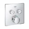GROHE Grotherm SmartControl látható rész, hőfok szab., szögletes, króm, SmartBoxhoz