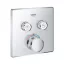 GROHE Grotherm SmartControl látható rész, hőfok szab., szögletes, króm, SmartBoxhoz