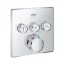 GROHE Grotherm SmartControl látható rész, hőfok szab., szögletes, króm, SmartBoxhoz