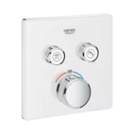   GROHE Grohtherm SmartControl látható rész, 2 funk., szögl., hold fehér, SmartBoxhoz