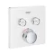 GROHE Grohtherm SmartControl látható rész, 2 funk., szögl., hold fehér, SmartBoxhoz
