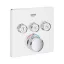 GROHE Grotherm SmartControl látható rész, hőfok szab., szögletes, fehér, SmartBoxhoz