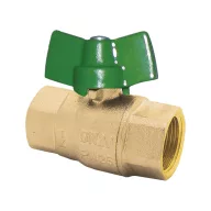   HERZ Modul golyóscsap, műanyag T fogantyús, zöld, 1/2”BB