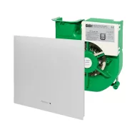   HELIOS ELS-VN 100/60 ventilátor, késl.relé, feh. előlap, szűrő, elp. jelz, 100/60m3/h