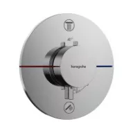   HANSGROHE ShowerSelect Comfort S termosztát, 2 fogyasztóhoz, falsík alatti, króm