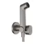 HANSGROHE Bidette kézizuhany, EcoSmart+, fali tartó, 125cm, szálcsiszolt fekete króm