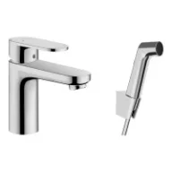   HANSGROHE Vernis Blend 100 mosdó csaptelep, bidé kézizuhannyal, króm