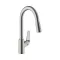 HANSGROHE Focus M42 konyhai csaptelep, egykaros, kihúzható zuhanyfejjel, inox