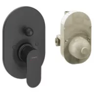   HANSGROHE Rebris S kád csaptelep, egykaros, falba süllyeszthető, matt fekete