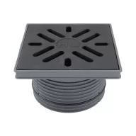   HL 621 rácstartó, D195mm cső/240x240mm műanyag keret, 226x226mm öv. Rács