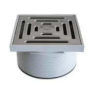   HL 66.9 rácstartó, 148x148/137x137mm csúszásmentes, inox lefolyóráccsal