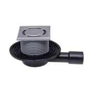   HL 90 balkon és teraszlefolyó vízszintes kimenettel, 100x100mm rácstartóval