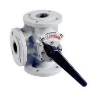   HONEYWELL keverőcsap, háromjáratú, karimás, kvs=40, PN6, DN50