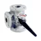 HONEYWELL keverőcsap, háromjáratú, karimás, kvs=40, PN6, DN50