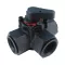 HONEYWELL keverőcsap, háromjáratú, PN6, kvs=16, 1”BB