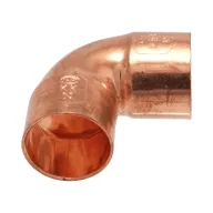IBP 5090 forrasztható réz könyök, 90°, 2 tokos, 28mm
