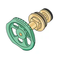   KE KELIT KELEN PP-R csempeszelep, takaró elemmel, 20mmx1/2”
