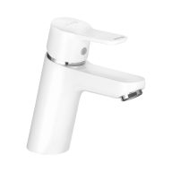   KLUDI Pure&Easy 70 mosdó csaptelep, egykaros, leeresztőszelep nélkül, fehér/króm