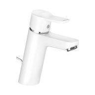   KLUDI Pure&Easy 100 N mosdó csaptelep, egykaros, leeresztőszeleppel, fehér/króm
