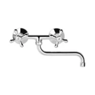   MOFÉM Treff mosogató csaptelep, fali, kerámia felsőrész, S200 kifolyócső