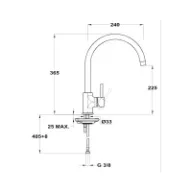 MOFÉM Evo X mosogató csaptelep, egykaros, álló
