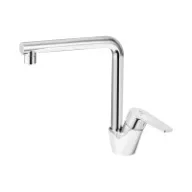   MOFÉM Zenit mosogató csaptelep, egykaros, szögletes, 200mm-es kifolyócsővel, króm