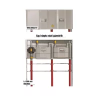   PEO T9E GG iker szabályzó és mérőállomás, előkerti, egy irányban