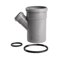 PIPELIFE KAEA PVC lefolyóág 45°, 110/50mm