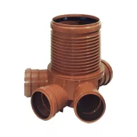   PIPELIFE KGAL aknafenékelem, 4 leágazás, 45°, 315x200x200mm