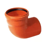 PIPELIFE KGB csatorna könyök 90°, 125mm