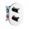 RAVAK Chrome CR 067.00 falba süllyesztett termoszt. csaptelep, R-Box Multihoz