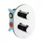 RAVAK Chrome CR 067.00 falba süllyesztett termoszt. csaptelep, R-Box Multihoz