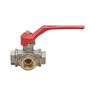 TECNOVIELLE(RB) háromjáratú golyóscsap L furatú, 3/4”