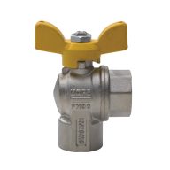 TECNOVIELLE(RB) golyóscsap, sarok, gázra, 3/4”BB