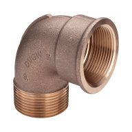 VIEGA 3092 menetes vörösöntvény könyök 90° 1/2”KB