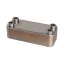 FixTrend ZB190-20 forrasztott lemezes hőcserélő, 20 lemezes, L=190mm, 4x3/4”