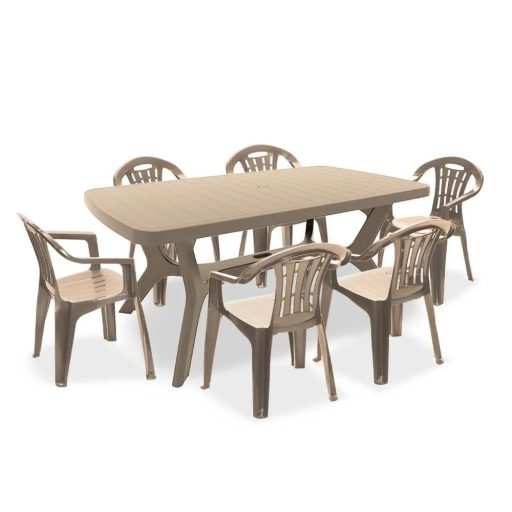 Balorca 6+1 kerti bútor garnitúra szett