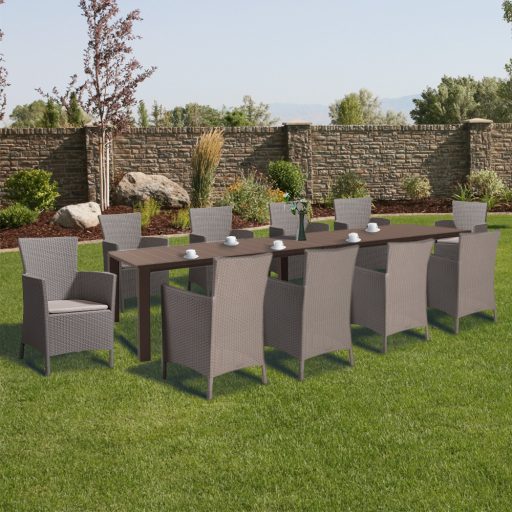 Juowa 10 személyes kerti bútor garnitúra szett