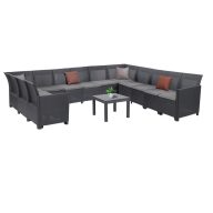 Claire XVI 12 személyes sarokgarnitúra orlando asztallal