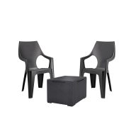   Dante Balcony magas támlás kerti bútor garnitúra szett vigo asztallal