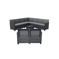   Claire V 9 személyes kerti bútor garnitúra vigo tárolós asztallal