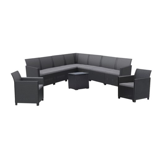 Claire IV 9 személyes kerti bútor garnitúra vigo tárolós asztallal