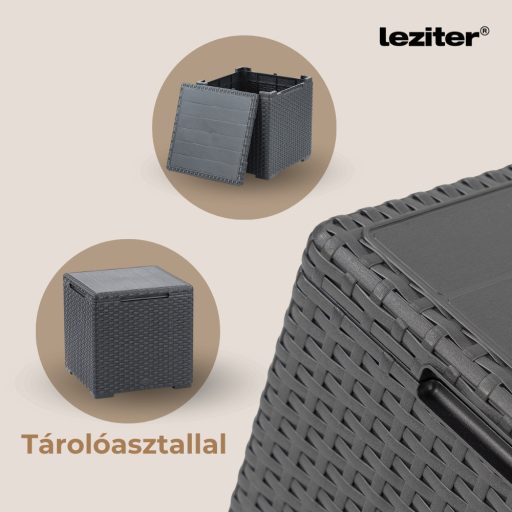 Claire IV 11 személyes kerti bútor garnitúra vigo tárolós asztallal