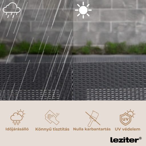 Claire IV 7 személyes kerti bútor garnitúra vigo tárolós asztallal