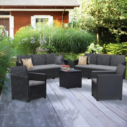 Claire IV 8 személyes kerti bútor garnitúra vigo tárolós asztallal