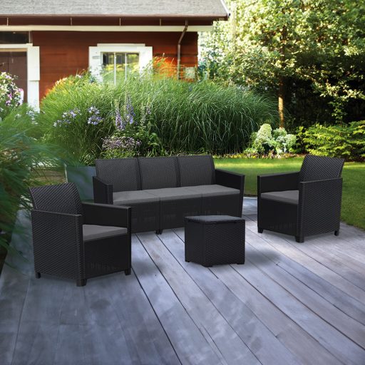 Claire IV 5 személyes kerti bútor garnitúra vigo tárolós asztallal